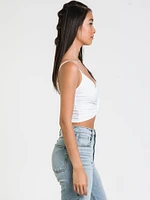 CAMISOLE NOUÉE EN CÔTE POUR FEMMES