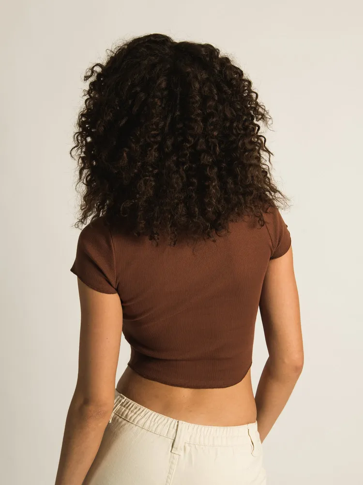 HARLOW SQUARE NECK T-SHIRT - CLEARANCE