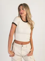 HARLOW CLARA SHORT SLEEVE RINGER TEE
