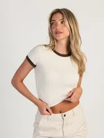 HARLOW CLARA SHORT SLEEVE RINGER TEE