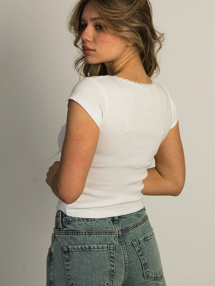 HARLOW EMMA TEE - WHITE