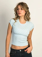 HARLOW DITSY RIBBED BABY TEE