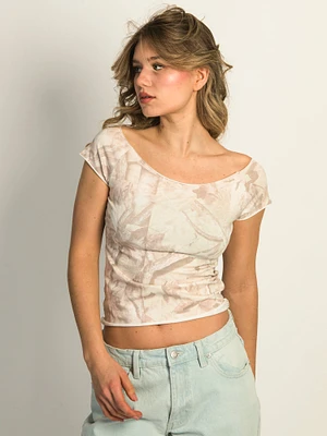 HARLOW CLAIRE TEE - CAMO
