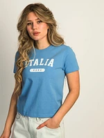 TEE-SHIRT HARLOW BRENNA ITALY - BLEU ÉLECTRIQUE