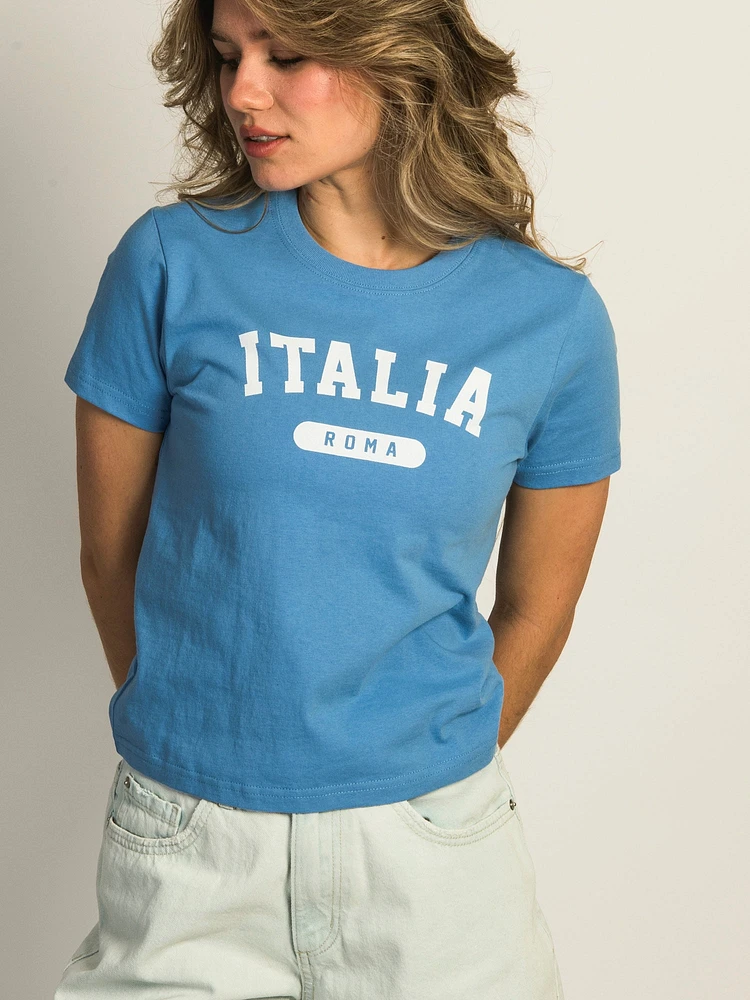TEE-SHIRT HARLOW BRENNA ITALY - BLEU ÉLECTRIQUE