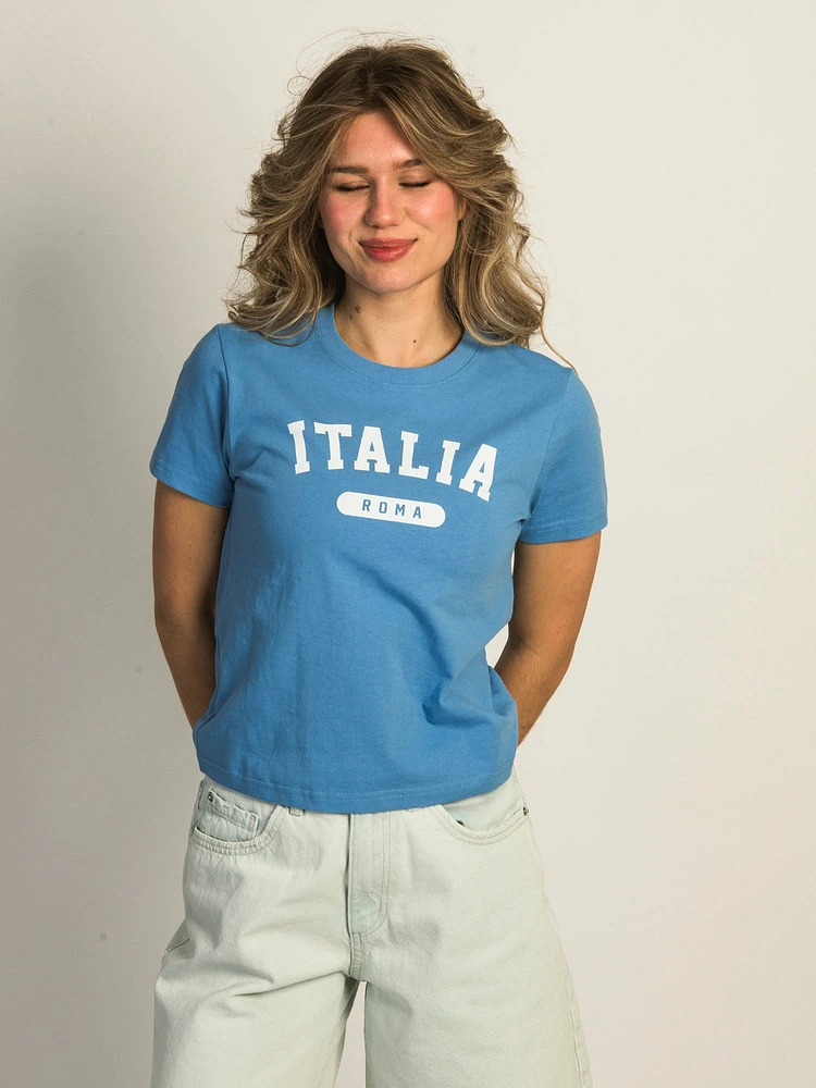 TEE-SHIRT HARLOW BRENNA ITALY - BLEU ÉLECTRIQUE