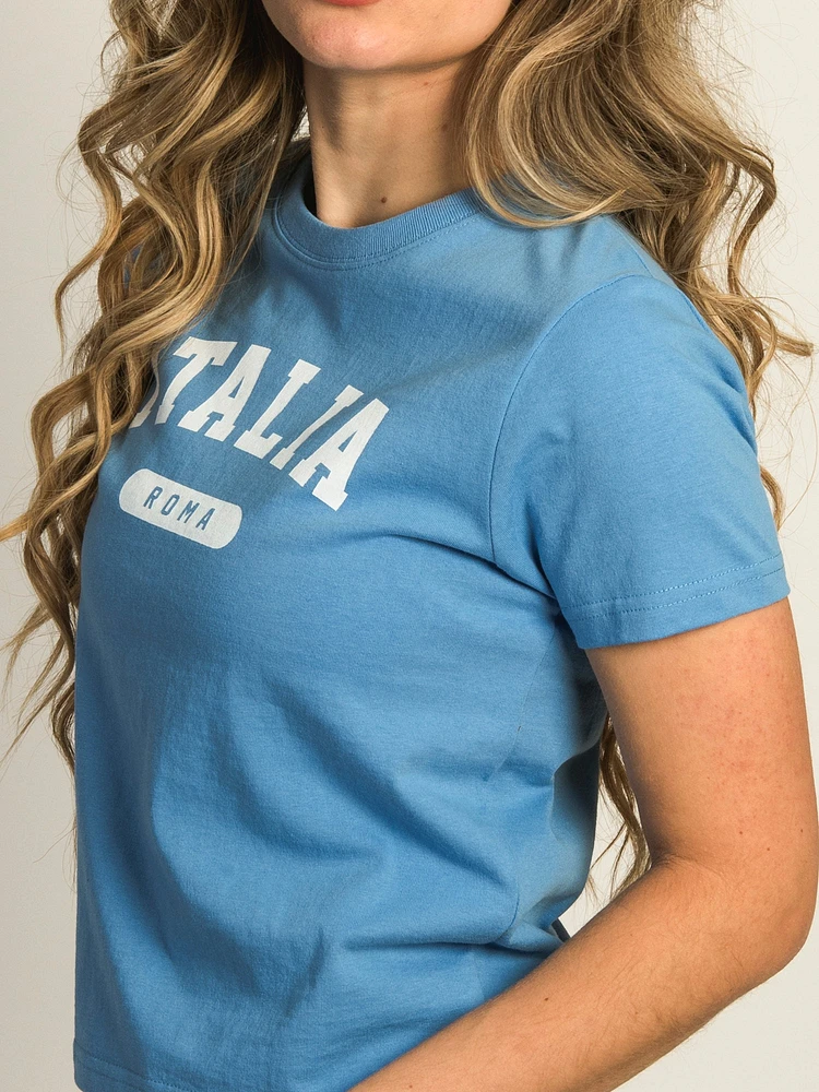 TEE-SHIRT HARLOW BRENNA ITALY - BLEU ÉLECTRIQUE