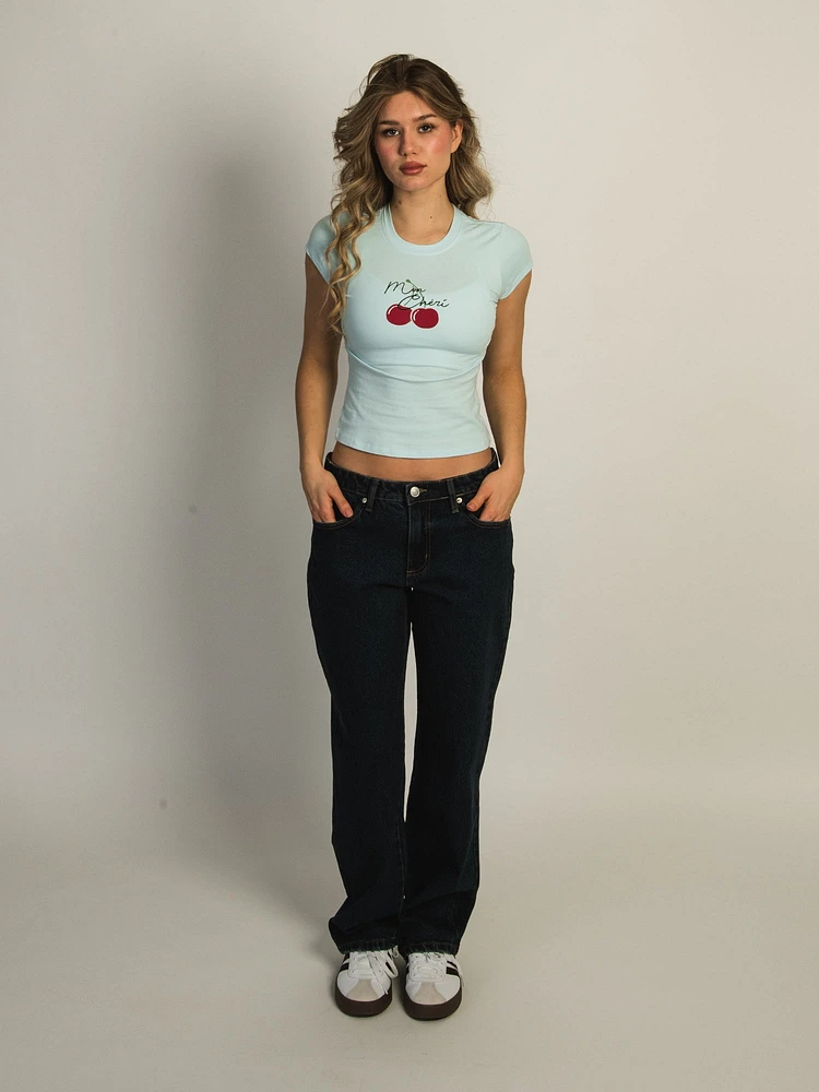HARLOW KATIE TEE - CRYSTAL BLUE
