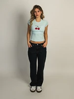 HARLOW KATIE TEE - CRYSTAL BLUE