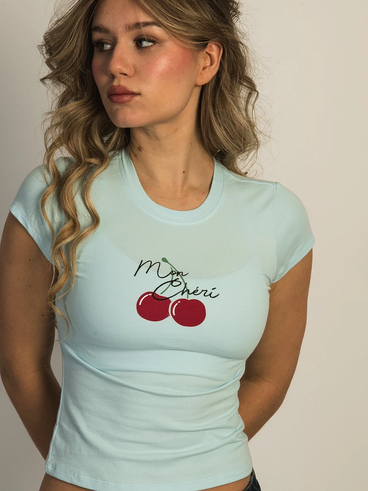 HARLOW KATIE TEE - CRYSTAL BLUE