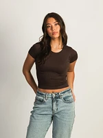 HARLOW RIBBED SEAMLESS TEE