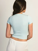 HARLOW RIBBED SEAMLESS TEE