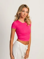 HARLOW RIBBED SEAMLESS TEE