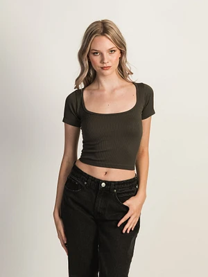 HARLOW SQUARENECK SEAMLESS TEE