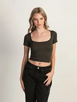 HARLOW SQUARENECK SEAMLESS TEE