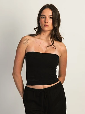 HARLOW SIENNA TUBE TOP - NOIR/NOIR