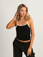 HARLOW LOGAN TANK - BLACK/WHITE