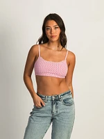 HARLOW CLASSIC SCOOP DITSY BRALETTE - PINK