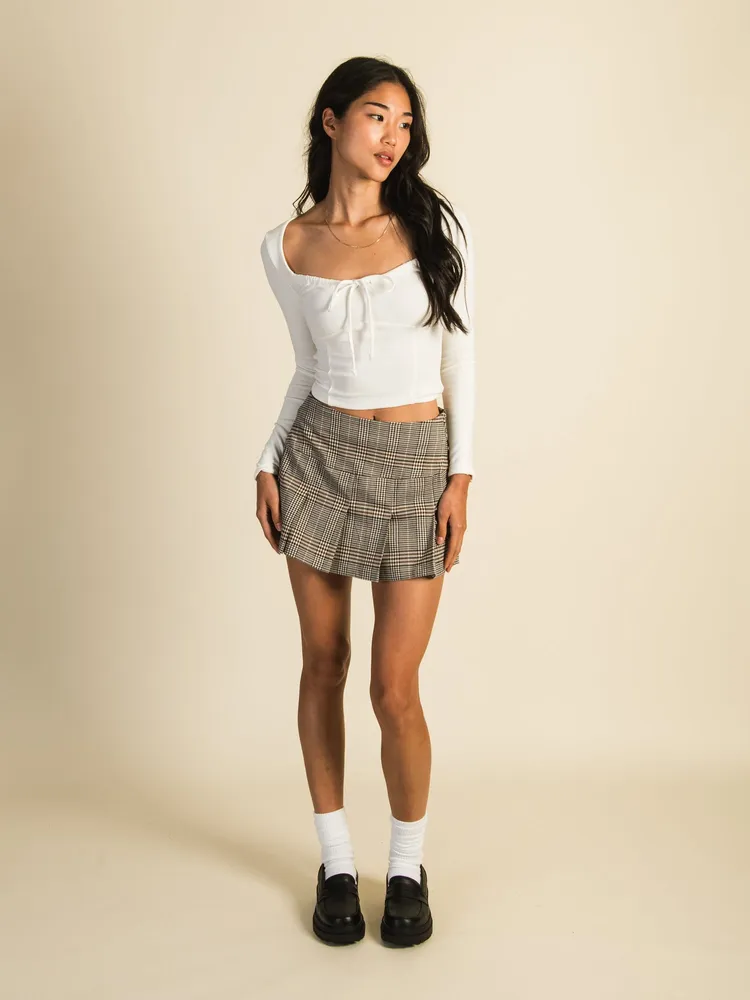 HARLOW MAE LONG SLEEVE TEE - CREAM CLEARANCE