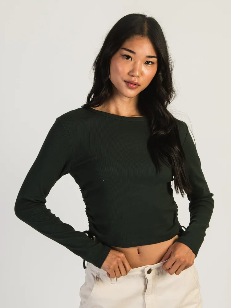HARLOW RACHEL RUCHED LONG SLEEVE - FOREST CLEARANCE