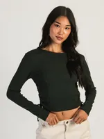 HARLOW RACHEL RUCHED LONG SLEEVE - FOREST CLEARANCE