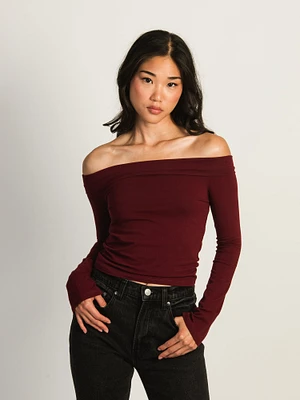 HARLOW KAITLYN OFF-THE-SHOULDER LONG SLEEVE