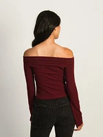 HARLOW KAITLYN OFF-THE-SHOULDER LONG SLEEVE