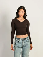 HARLOW HARPER NOTCH LONG SLEEVE