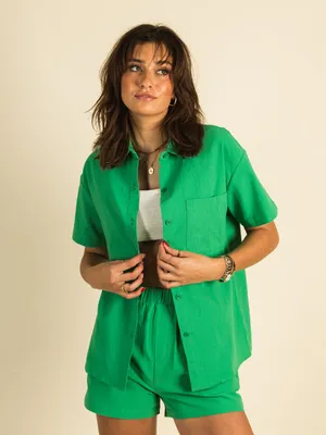HARLOW CRINKLE BUTTON UP - DÉSTOCKAGE