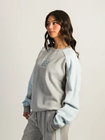 HARLOW ROXY EMBROIDERED CREWNECK