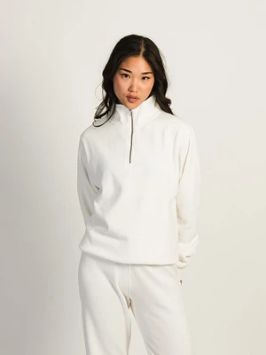 HARLOW QUINN QUARTER ZIP - OFF WHITE