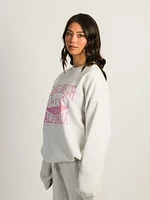 HARLOW MICHELLE PRINT CREWNECK - LONG BEACH