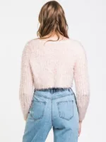 HARLOW FUZZY CROPPED CARDI