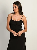 HARLOW VALERIE LONG DRESS - BLK/BLACK