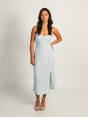 ROBE FENDUE HARLOW MALIA - BLEU