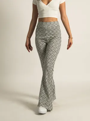 HARLOW HIGHRISE PRINT FLARE PANT - CLEARANCE