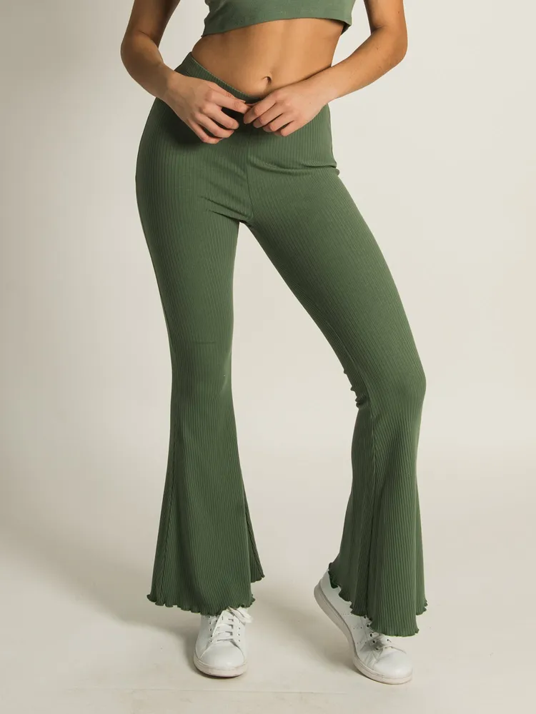 HARLOW RIBBED FLARE PANT
