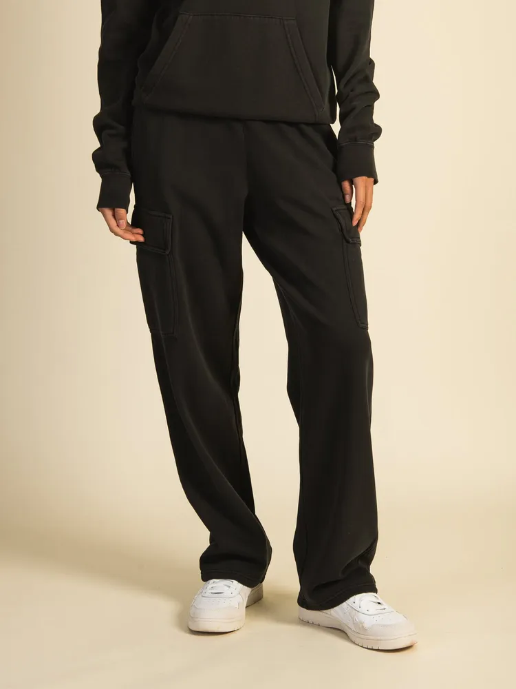 HARLOW ANDI CARGO SWEATPANTS - COAL CLEARANCE