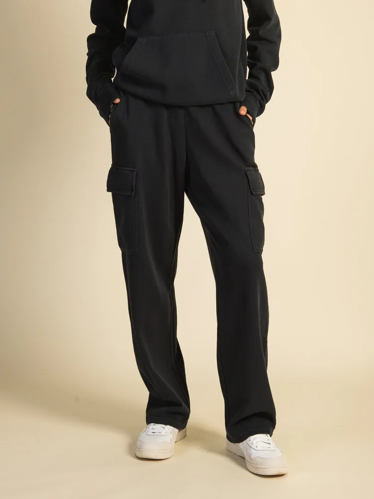 HARLOW ANDI CARGO SWEATPANTS - NAVY CLEARANCE