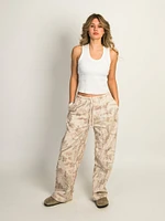 HARLOW STELLA STRGHT LEG CAMO SWEATPANTS