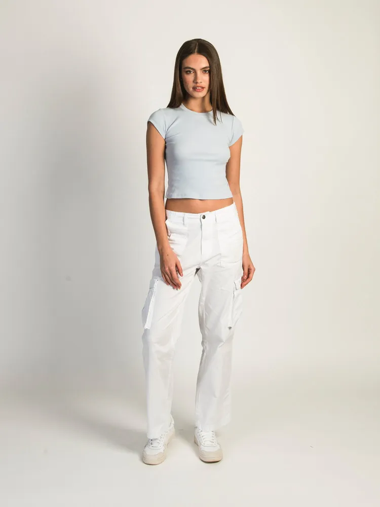 HARLOW PAIGE CARGO PANT - WHITE CLEARANCE
