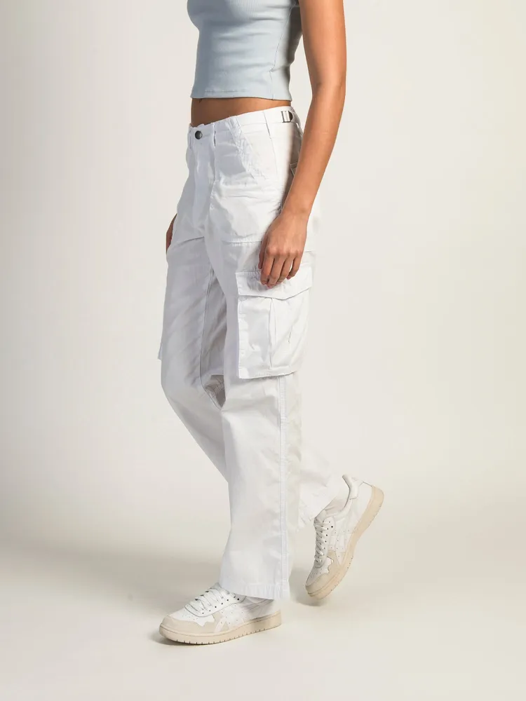 HARLOW PAIGE CARGO PANT - WHITE CLEARANCE