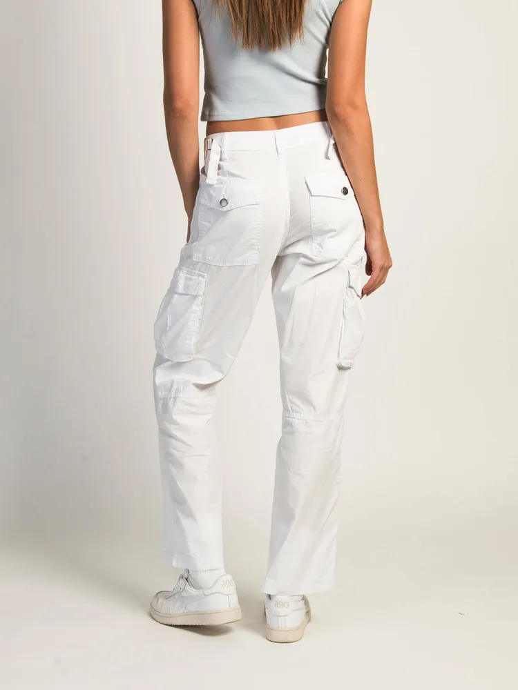 HARLOW PAIGE CARGO PANT - WHITE CLEARANCE