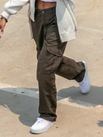 HARLOW DEE STRAIGHT FIT CARGO - ARMY CLEARANCE