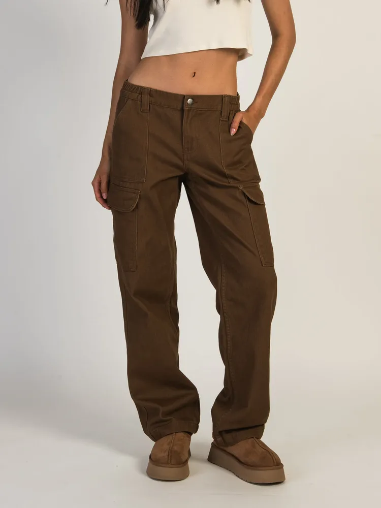 HARLOW CORD CARPENTER PANT - COGNAC CLEARANCE