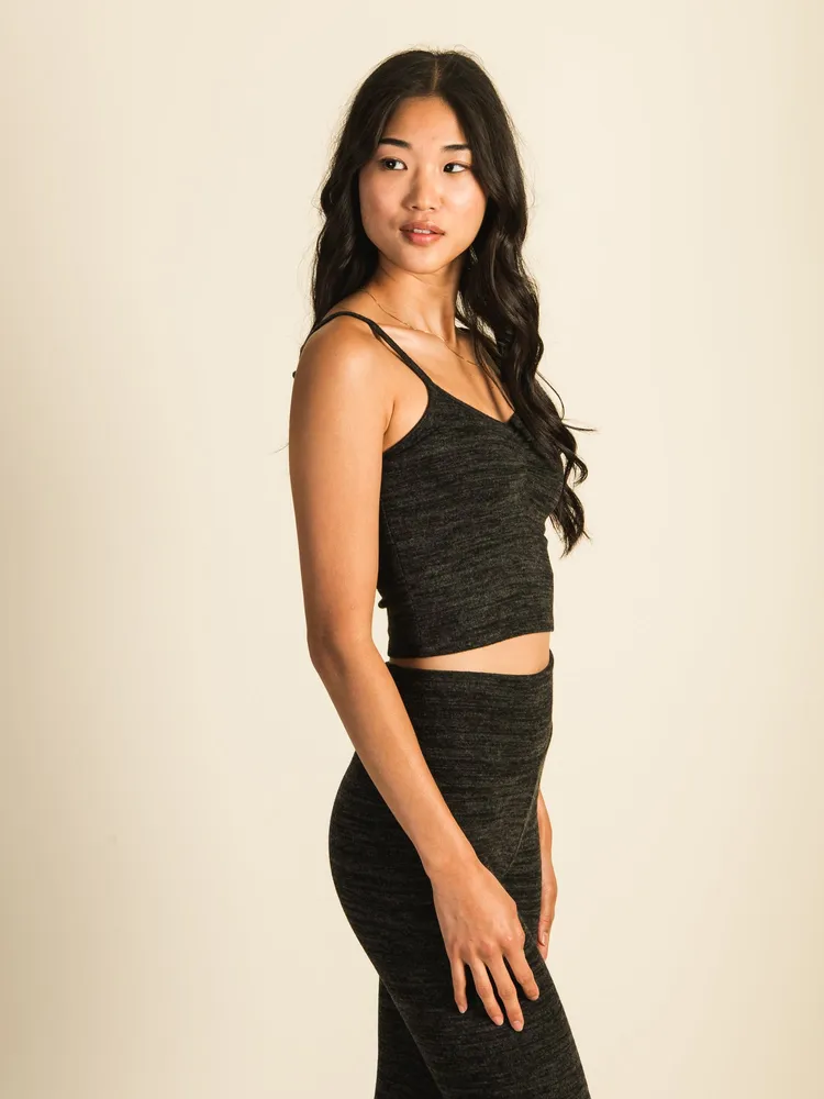 HARLOW MARIE LOUNGE TANK TOP - HEATHER CHARCOAL CLEARANCE