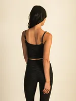 HARLOW MARIE LOUNGE TANK TOP - HEATHER CHARCOAL CLEARANCE