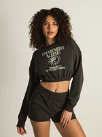 SWEAT-SHIRT À ÉCRAN ÉLASTIQUE HARLOW MONICA - DÉSTOCKAGE
