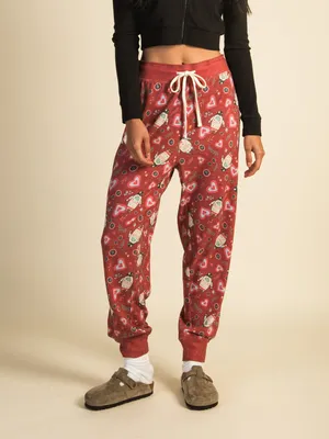 HARLOW AVA LOUNGE PANT - RED CLEARANCE