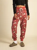 HARLOW AVA LOUNGE PANT - ROUGE